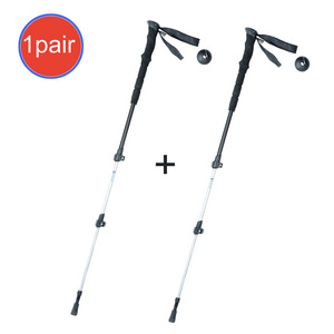 Adjustable 7075 Aluminum Trekking poles Walking Outdoor Alpenstock Hiking Pole Flip Lock Hiking Camping Equipment Walking Stick