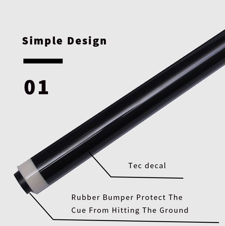 Newest Black Tip Repair Tool Joint Extension Billiard 3K Fiberglass Carbon Fiber Pool Cue