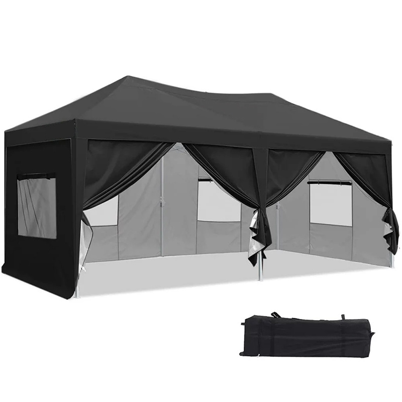 ZhongShi heavy duty folding pop up gazebo canopy event tent fully covered pickup canopy tent for outdoor