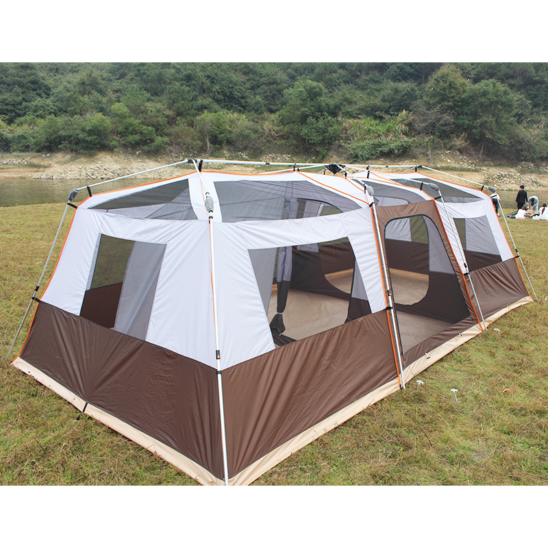 ShiZhong outdoor large luxury camping tents 4 room alvantor screen house room camping tent for 10 people