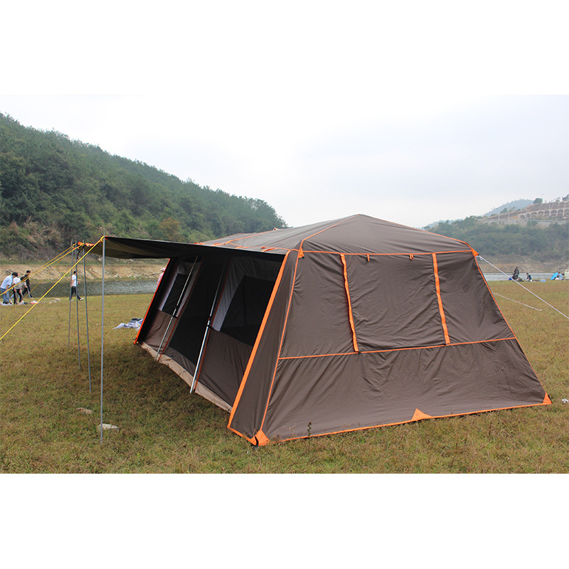 ShiZhong outdoor large luxury camping tents 4 room alvantor screen house room camping tent for 10 people