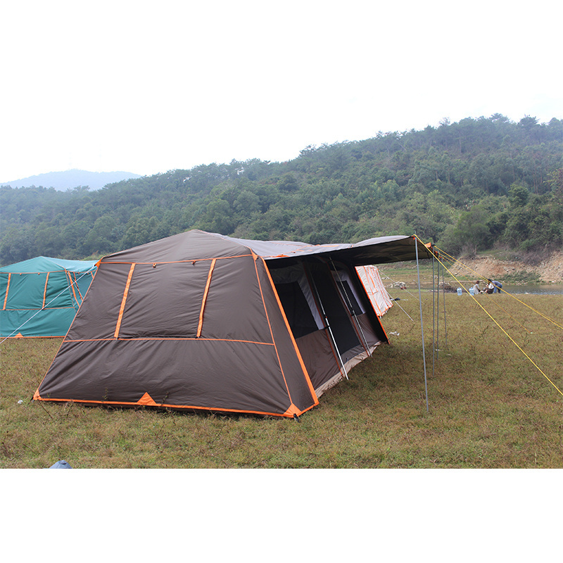 ShiZhong outdoor large luxury camping tents 4 room alvantor screen house room camping tent for 10 people