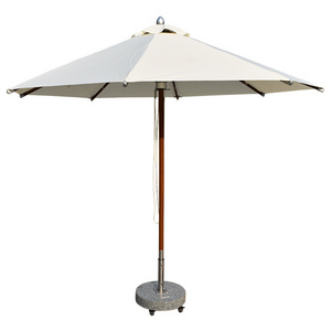 Zhongshi custom parasols umbrellas giant outdoor umbrella luxury wooden beach umbrella with logo