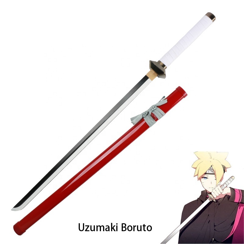 Anime Cosplay Weapon Props Boruto Sasuke Sword Red Safety Toy Not Sharp Japanese Katana