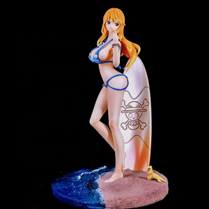 One Pieced Naked Figures GK Nami Adult Figurine Toys 33CM Cat Burglar Action Figures Model Hentai Sexy Anime Girl Doll Statue