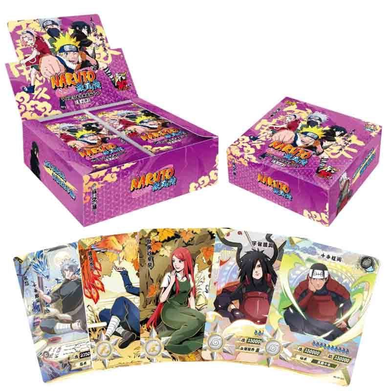 Narutos Collection Cards Wholesale Kayou Full Set Booster Box Uzumaki Uchiha Anime Playing Game Cards