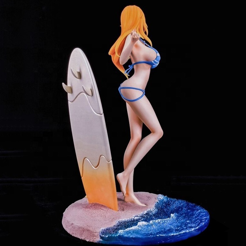 One Pieced Naked Figures GK Nami Adult Figurine Toys 33CM Cat Burglar Action Figures Model Hentai Sexy Anime Girl Doll Statue