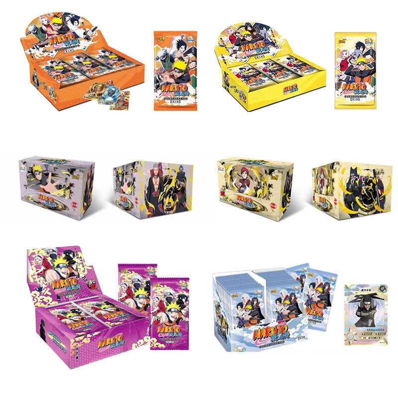 Narutos Collection Cards Wholesale Kayou Full Set Booster Box Uzumaki Uchiha Anime Playing Game Cards