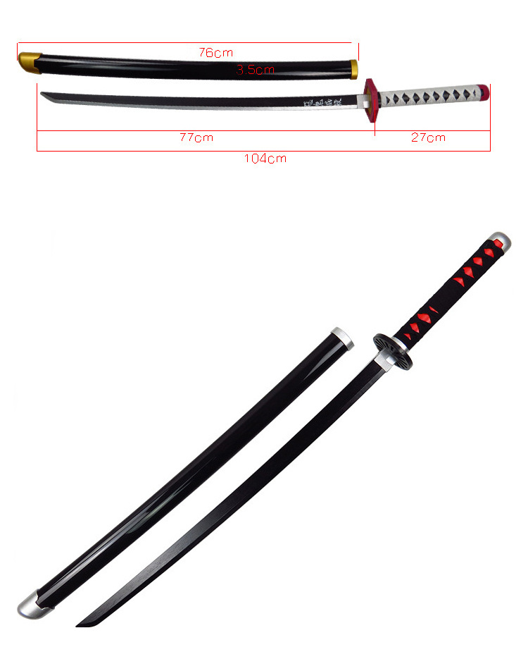 Anime Narutos Uchiha Sasuke Cosplay Weapon Kusanagi Sword Plover Blade Clan Emblem Logo Long Sword Man Show Props