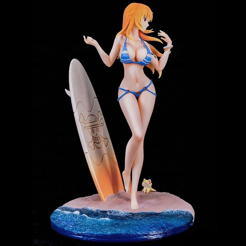 One Pieced Naked Figures GK Nami Adult Figurine Toys 33CM Cat Burglar Action Figures Model Hentai Sexy Anime Girl Doll Statue