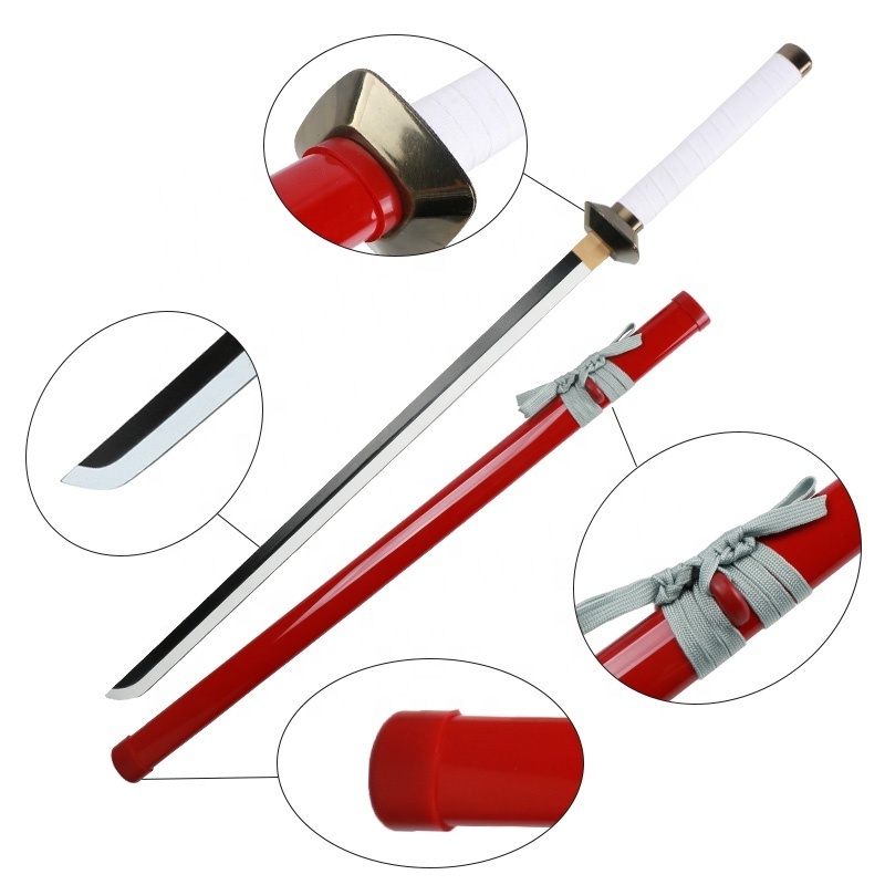 Anime Cosplay Weapon Props Boruto Sasuke Sword Red Safety Toy Not Sharp Japanese Katana