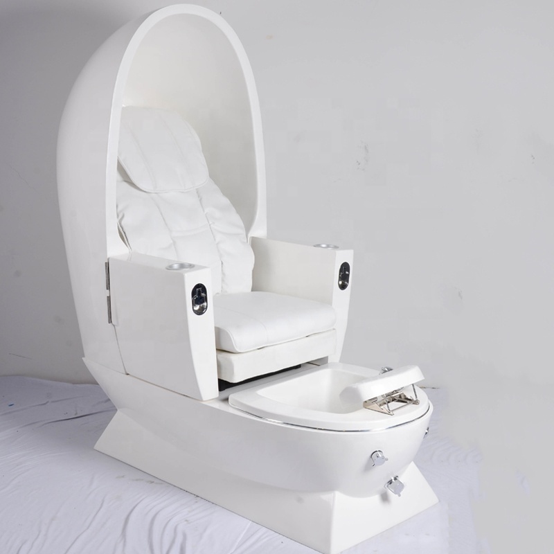 Foshan Factory Modern White Luxury Shiatsu Massage/Kneading Massage Spa Pedicure Chair With No Plumbing