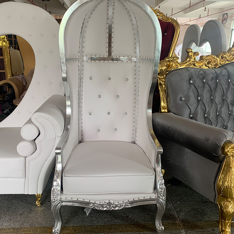 Factory New Popular Product Price Favorable For Banquet Hotel Chair Wedding Throne Furniture Birdcage High Back Chairs