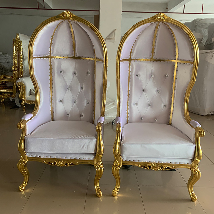 Factory New Popular Product Price Favorable For Banquet Hotel Chair Wedding Throne Furniture Birdcage High Back Chairs