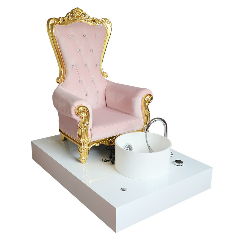 Foshan Zhongsibo  Factory New Arrival Luxury Royal Baby Pink Soft Bag High Quality Materials  Nail Salon Furniture For Sale