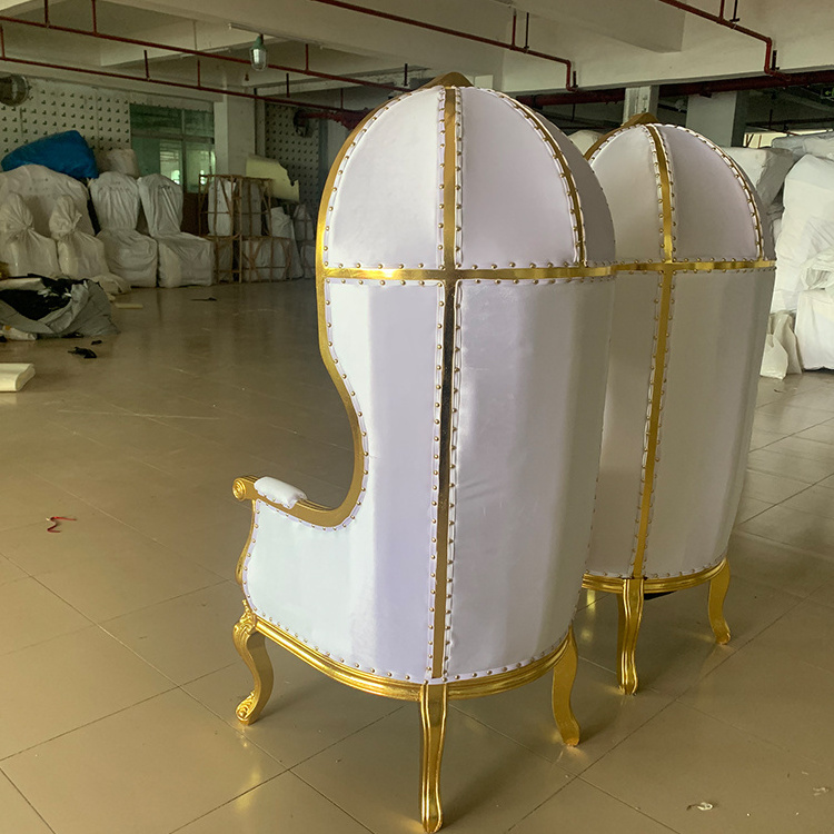 Factory New Popular Product Price Favorable For Banquet Hotel Chair Wedding Throne Furniture Birdcage High Back Chairs