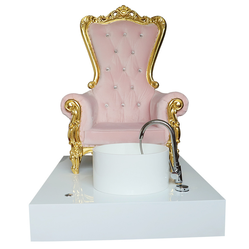 Foshan Zhongsibo  Factory New Arrival Luxury Royal Baby Pink Soft Bag High Quality Materials  Nail Salon Furniture For Sale