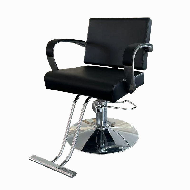 Modern black hair salon furniture barber chair synthetic leather barbershop hair spa  barber chair