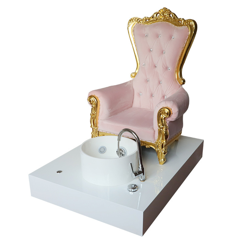 Foshan Zhongsibo  Factory New Arrival Luxury Royal Baby Pink Soft Bag High Quality Materials  Nail Salon Furniture For Sale