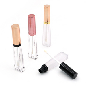 New fashion 3.8 ml private label empty lip gloss tubes wholesale package custom clear transparent candy container for lipgloss