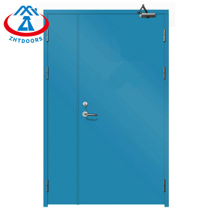 ZHTDOORS Factory Direct Sales Support Custom Made Sturdy Modern High Quality Swing Steel Fire Doors