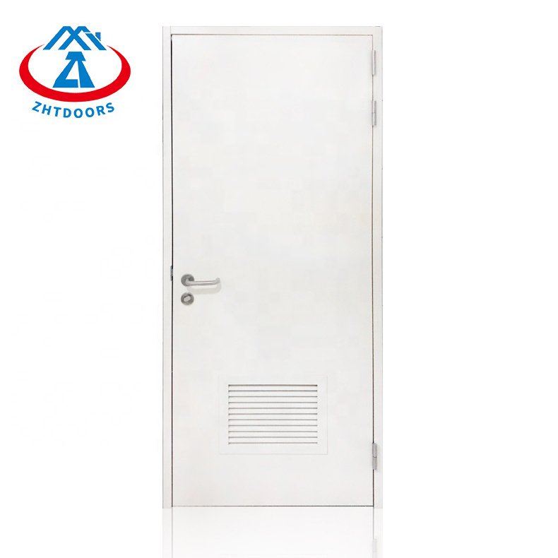 ZHTDOORS China Factory UL Standard 30 Minute Louvered Single Leaf Swing Fire Escape Door