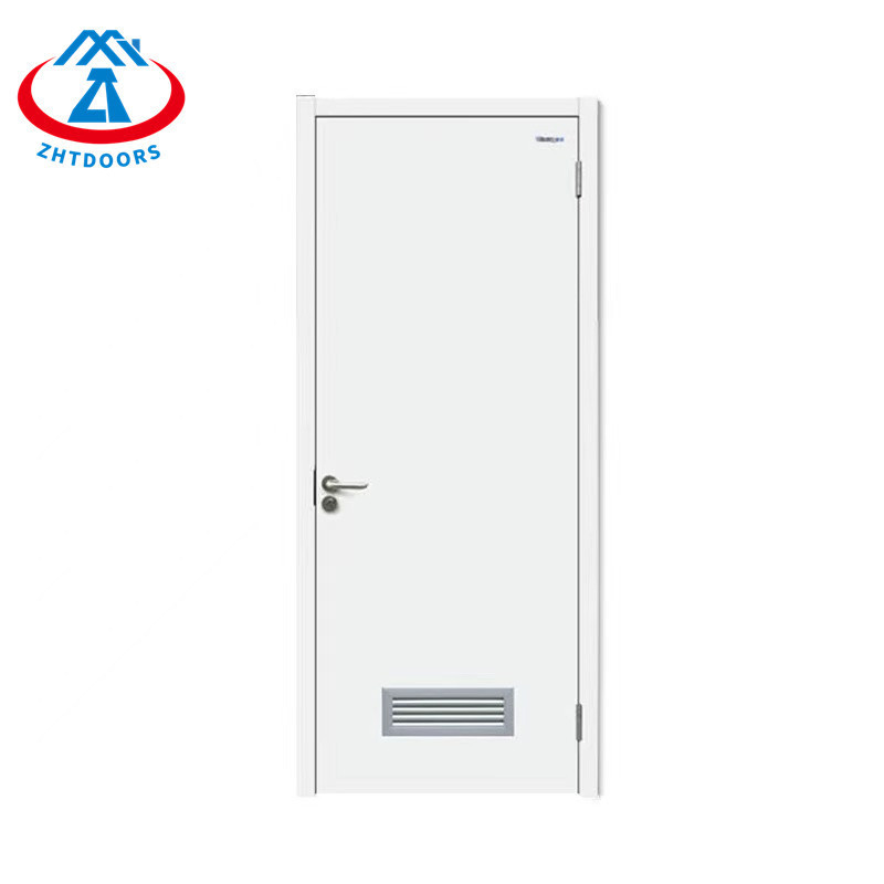 ZHTDOORS China Factory UL Standard 30 Minute Louvered Single Leaf Swing Fire Escape Door