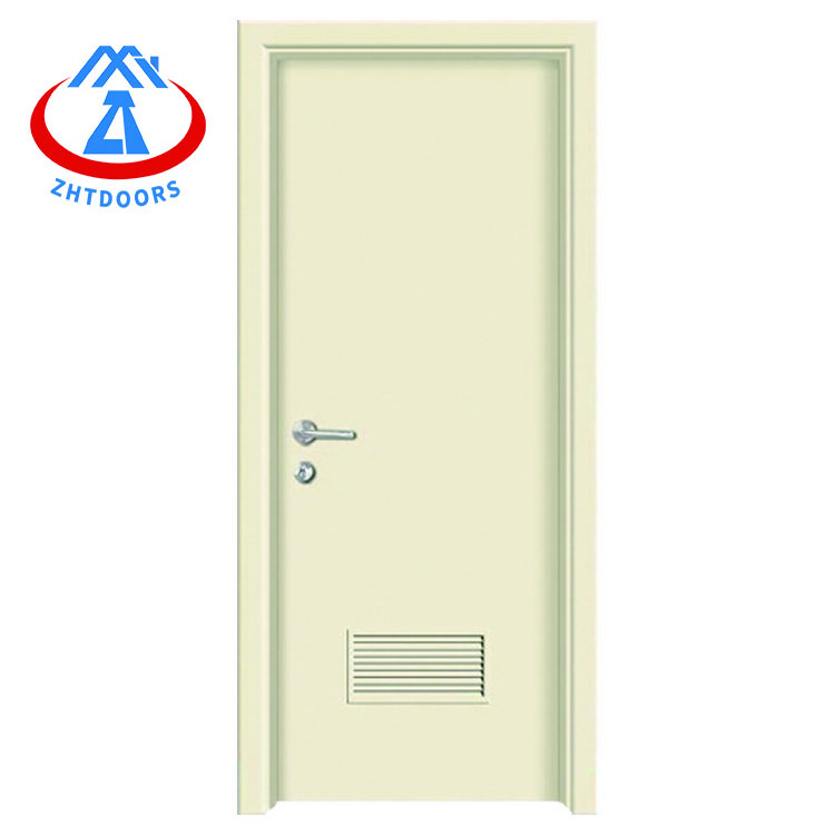 ZHTDOORS China Factory UL Standard 30 Minute Louvered Single Leaf Swing Fire Escape Door