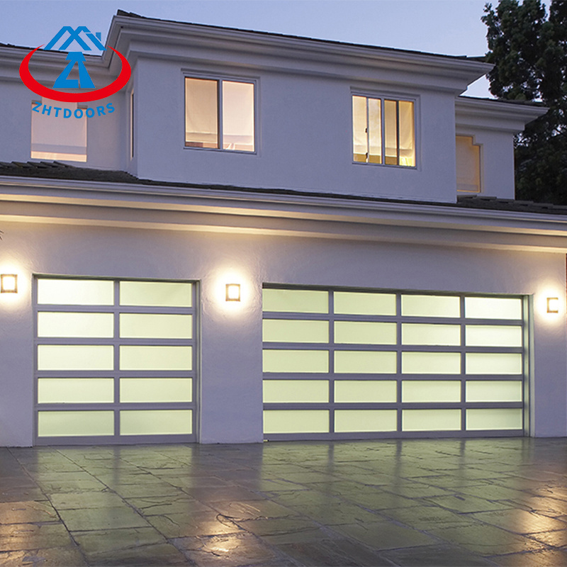 ZHTDOORS Customized New Stylish New Design House Plexiglass White Garage Door