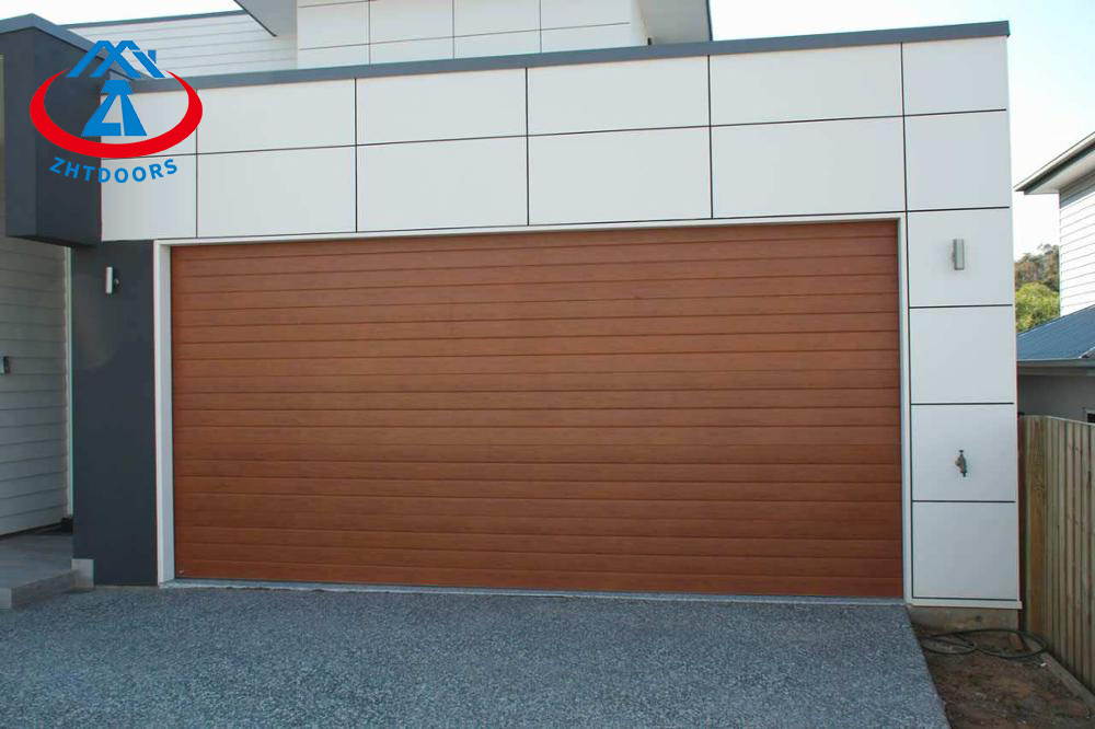 ZHTdoors  automatic industry roller shutter garage door cheap black roll up garage door full set garage door industrial