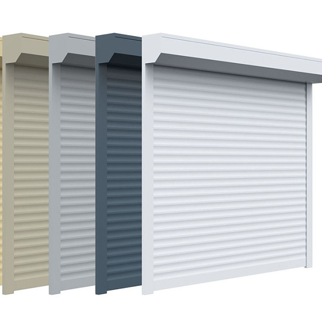 ZHTDOORS Ready to Ship Electric and Manual Roller Shutter Windows and Doors for Insulation and Security