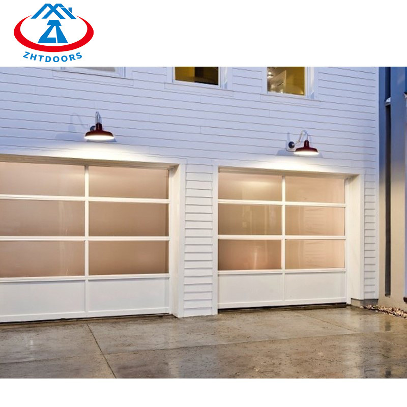 ZHTDOORS Customized New Stylish New Design House Plexiglass White Garage Door