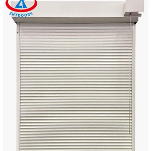 ZHTDOORS Direct selling automatic aluminium security waterproof horizontal roller shutters doors