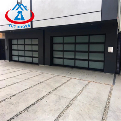 ZHTDOORS Durable Garage Door Bottom Sealed Segmented Glass Garage Door Garage Security Door