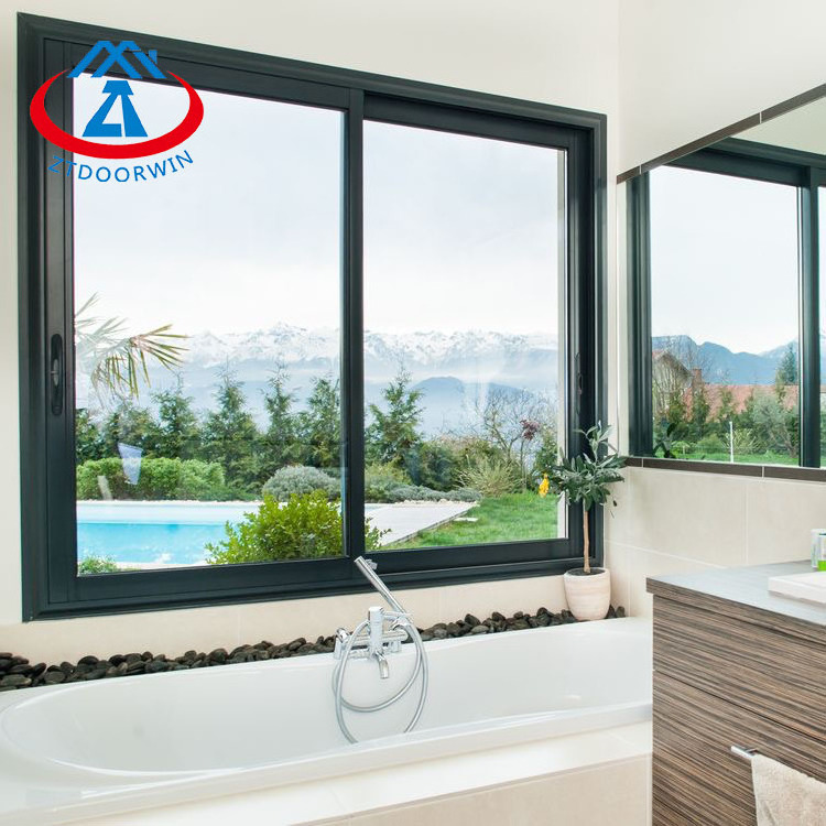 ZHTDOOR Customized Waterproof Tinted Glass Sliding Window Kitchen Balcony Aluminum Sliding Windows For House