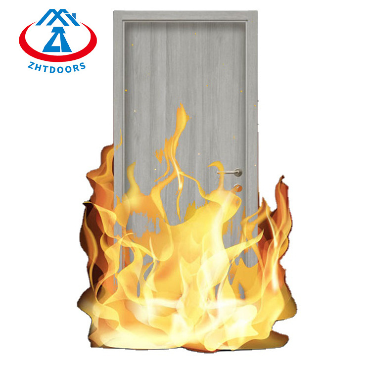 Bs Certificated Zhtdoors Direct Manufacturer High Durability Excellent Quality 45 90Min Fire Rated Laminate Wood Door Core