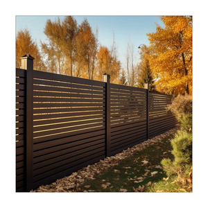 Modern Decorative 8ft Wood Plastic Composite Fencing Panel Board Garden Used Material Outdoor Privacy WPC Fence