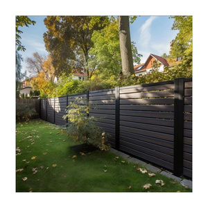 Anti Uv Waterproof Fencing Wood Plastic Privacy WPC Slat Garden Fence 8ft WPC Fence & Door