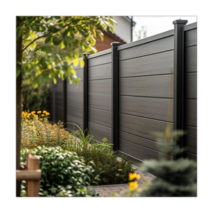 Weather-Resistant 3D Embossing Wood Grain WPC Plastic Composite Panels Fencing Outdoor Garden Fence