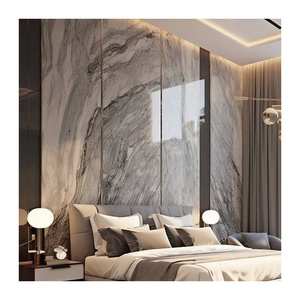 Bamboo Charcoal / Carbon Rock Wood Veneer UV Coating Marble Slate Wall Panel PVC Sheet