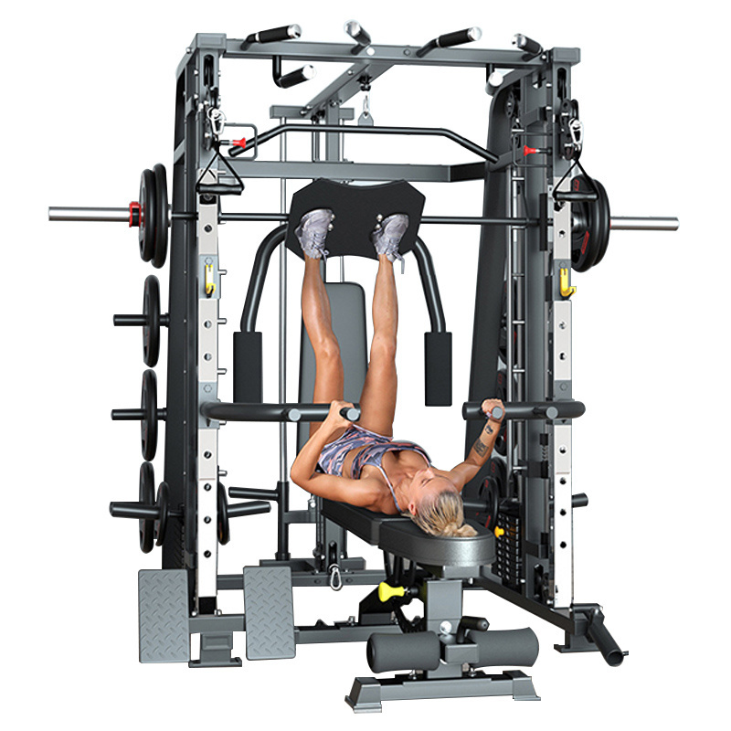 Home smith machine Multifunctional Smith Machine Fitness Power Rack For Home Gym Equipment Squat Rack