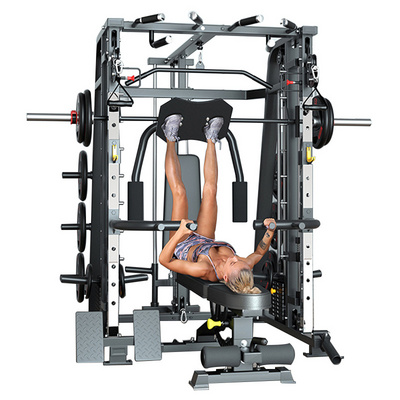 Home smith machine Multifunctional Smith Machine Fitness Power Rack For Home Gym Equipment Squat Rack