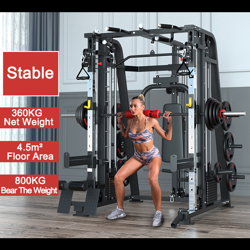 Home smith machine Multifunctional Smith Machine Fitness Power Rack For Home Gym Equipment Squat Rack