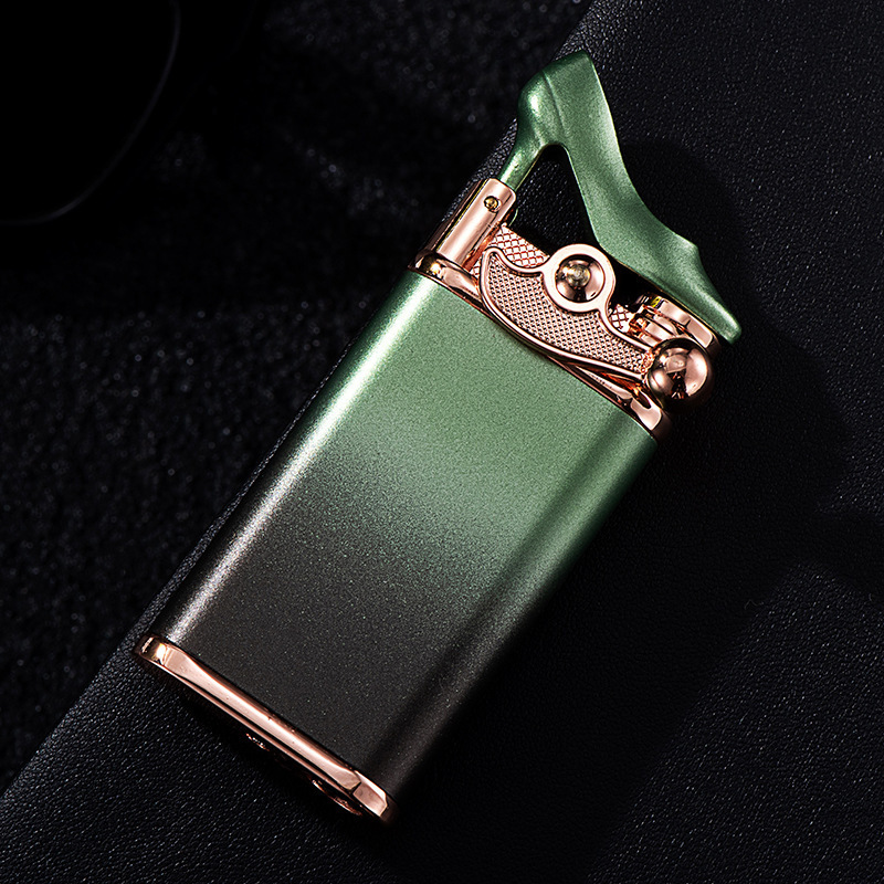 Novlety Lighter Design for Lady High-heeled Shoes Smoking Accessories Smoker Gifts Cigarette Cigar Metal Lighters