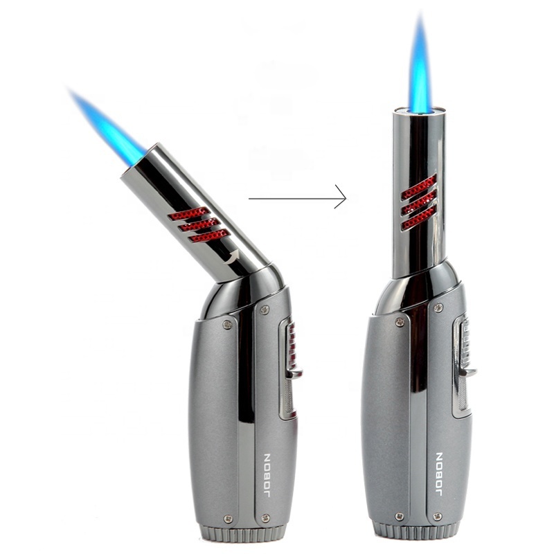 Wholesale mini cigar torch lighter Rotational single flame gas refillable jet lighter