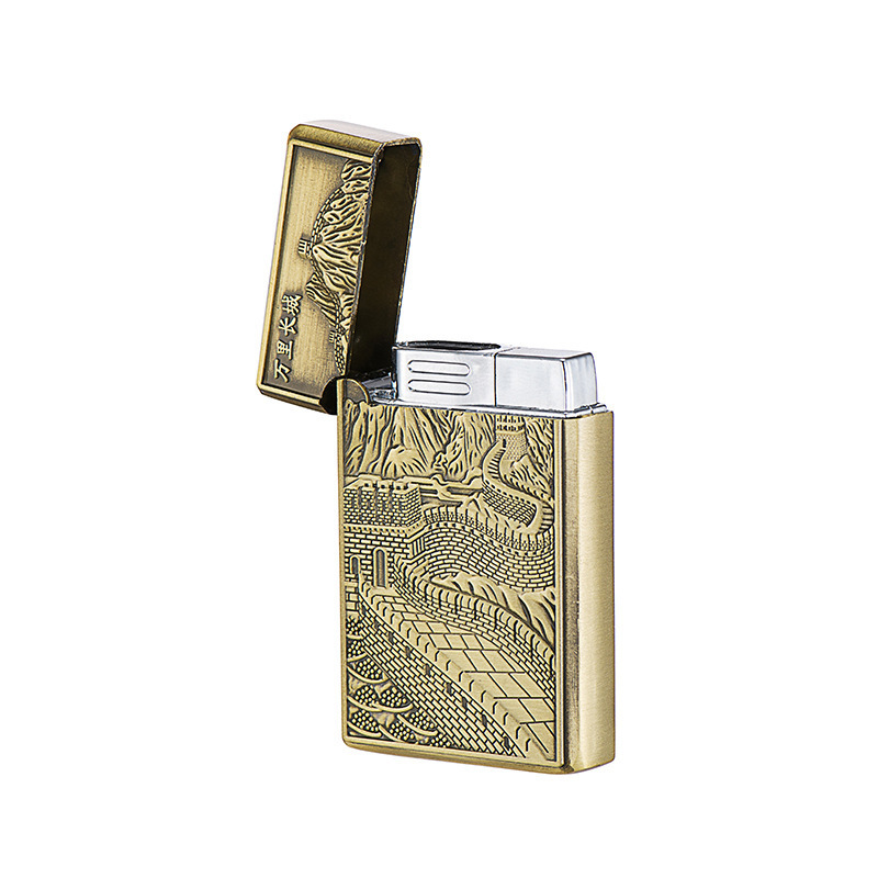 FJ74 Portable Double Jet Flame Gas Lighters Eagle Horse Smoking Accessories Metal Cigarette cigar torch lighter