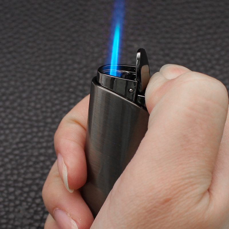 BD434 Slim Portable Windproof Single Flame Lighters Smoking Accessories Metal Cigarette Cigar Torch Lighter