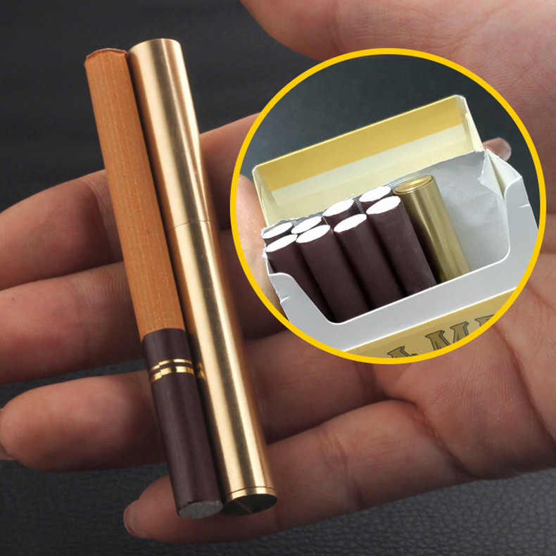 Portable Brass Kerosene Lighter Novelty Design Nunchakus Bar Tools Smoking Accessories Cigarette Cigar Lighters