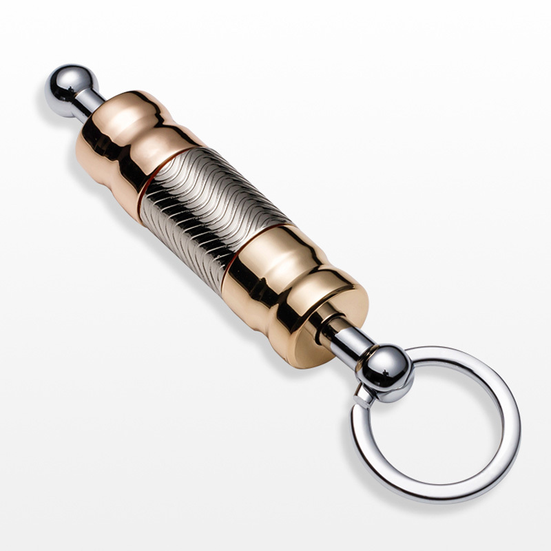 2019 Brass Material double cigar grill with keyring luxury cigar punch