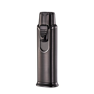 BD420 Slim Portable Windproof Double Flame Lighters Smoking Accessories Metal Cigarette Cigar Torch Lighter